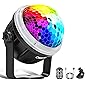 Discokugel LED Party Lampe OMERIL Partylicht mit Sternenmuster 10 Farbe RGBY Musikgesteuert 4M USB Disco Lichteffekte…