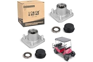 10L0L Golf Cart Mozzo Ruota Anteriore con Cuscinetto Races Assemblea per EZGO 1979-2001.5 DCS, OEM# 19932-G1, Set di 2