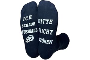 Himozoo Neuartige Lustige Socken Fußball Geschenke, BITTE NICHT STÖREN, ICH SCHAU FUßBALL - Funny Socks für Männer, Frauen und Fußballliebhaber