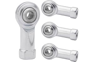 NAKUPENDA Joint Head Bearings, Pack of 4, Spherical Bearings, Internal Thread, Self-Lubricating Joint Head, Uniball Joint Bearings for Spherical Sliding Rod Ends (M4)