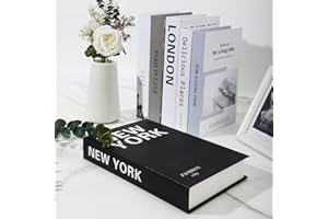 ‎MURISE MURISE Dekoracyjne książki do dekoracji domu (zestaw 6 sztuk)