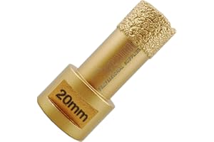 SHDIATOOL Broca de Diamante 20MM Vacío Soldadura para Perforación en Seco Porcelana Azulejo Granito Mármol M14