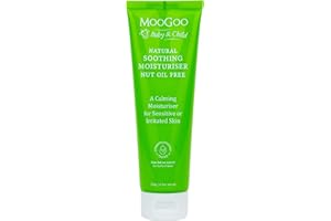 MooGoo Baby Soothing Moisturiser Nut Oil Free - Gentle & Hypoallergenic with 10% MSM for Sensitive, Irritated & Delicate Skin, Paediatrician Approved, for All Ages, 120g / 4.2 oz.