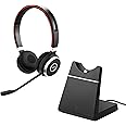 Jabra Evolve 65 Wireless Stereo On-Ear Headset – Microsoft Teams Certified Headphones With Long-Lasting Battery with Charging