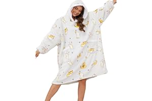 Alitifiy Hoodie Decke mit Ärmeln - Oversize Hoodie Decke Deckenpullover Sherpa Flauschig Sweatshirt Kuscheldecke Hoodie, Tragbare Decke Zum Anziehen als Geschenke für Damen Herren