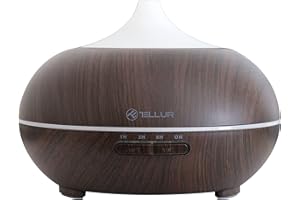 TELLUR SMART Diffusore di Oli Essenziali ad Ultrasuoni Wi-Fi, App. per Telefono, Compatibile con Alexa e Google, Automazione con App Dedicata, 300ml, Luce LED RGB