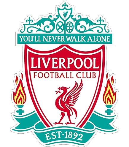 Liverpool FC Crest Wall Sticker Decal Set - Themed UK Football Mural, 60cm X 40cm, Removable Wall Art