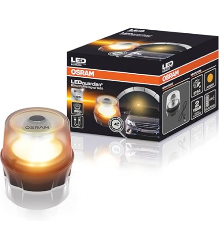 DREAMIZER 4x LED Frontblitzer Bernstein - 18 Blitzmodi IP67 - 12/24V Für LKW & Auto