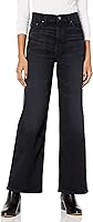 The Drop Women's Lizzy High-Rise Wide Leg Marine Fit Jean