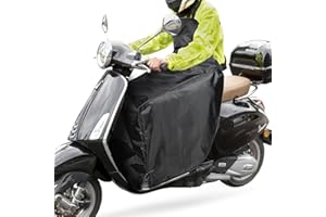 RASHION Coprigambe Scooter Regolabile - Coperta Calda Coprigambe Moto Copri Gambe per Scooter Antivento e Impermeabile Protezione dal Freddo per Gambe dello Scooter Taglia Universale