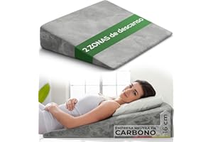 Well B4 Cojín cuña ergonómico para Cama y sofá, Almohada cuña [con 2 Zonas de reclinación], cojin Espalda, cómoda Almohada antirreflujo y cojín de Lectura para elevación del sueño o como Respaldo