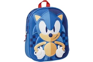 CERDÁ LIFE'S LITTLE MOMENTS 3D, plecak dziecięcy Sonic, unisex, niebieski, mały, Niebieski, S