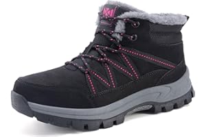 Moudn Donna Stivali Da Neve Invernali Stivaletti Scarpe Per Inverno Antiscivolo Outdoor Trekking Scarpe Caldi Foderati Pelliccia