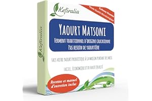 Ferment de Yaourt Matsoni (Réutilisable Illimité) + Mode d'emploi + Recettes + Aide et conseils en Français - KEFIRALIA®