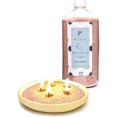 MISSI Creative Pearl Powder Black Vanilla Scented Coarse Color Candle (with 30 wicks)-400 gr