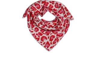 Zwillingsherz Kids Dreieckstuch mit Baumwolle - Hochwertiger Schal im Leo Muster Motiv für Kinder Jungen Mädchen - Hals-Tuch und Schal - Strick-Waren - perfekt für Frühjahr Sommer Herbst Winter