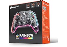 Wired Controller, BIGBIG WON Rainbow PC Controller RGB Indicator, Custom Back Buttons, 6-Axis Gyro, Dual Motor, Linear Trigge