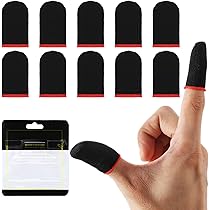 8 Pezzi Polpastrelli Da Gaming - Anti Sudore Per Touchscreen, Con Custodia In Acciaio - Foto 2