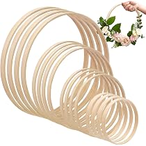 12 Anneaux En Bambou Pour Attrape-rêves, Macramé, Décorations - Diamètre 10 Cm - DIY, Couronnes, Mariage