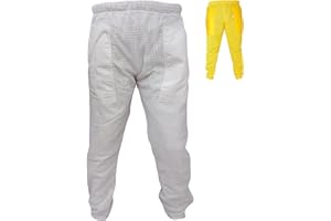 URBANSBEE Pantaloni Apicoltura ventilata Uomo e Donna Pantaloni apicoltore da Lavoro All'aperto Tuta da Apicoltura unisex per gli apicoltori contro le punture delle api