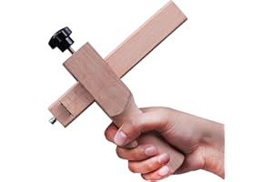 HAOFY Herramienta Profesional Corte Cuero Regulable 0 10cm 3 Hojas Afiladas Máquina Cortar Tiras de Cuero con Escala Milimétrica para Artesanos, Tapicería y Proyectos DIY