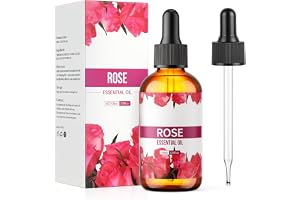 AOOSA Eteriska oljor rosa, 100 ml naturliga eteriska oljor | Fräsch ren doftolja för luftfuktare diffusor för hemlagad tillve