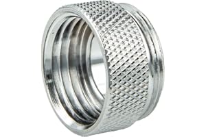 tecuro Adaptateur de prise pour robinet, AG M22x1 sur IG 1/2" en laiton chromé