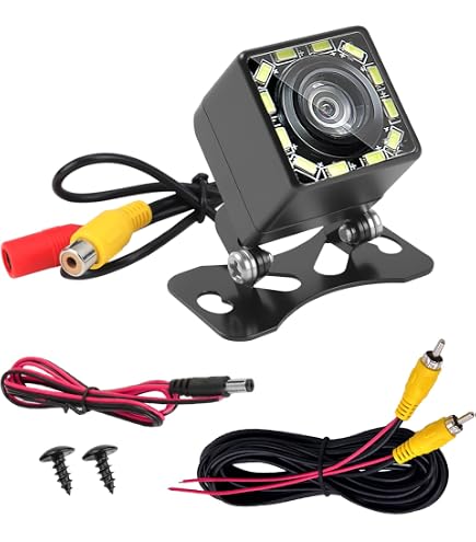 Caméra De Recul Sans Fil Étanchée 18 LED Vision Nocturne IR - Parfaite Pour Bus, Camion, Camping-Car, Van - 12V 24V RCA