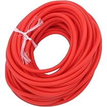 Tubo Elastico In Lattice Rosso Per Catapulta, Diametro 1632, Lunghezza 1 Metro