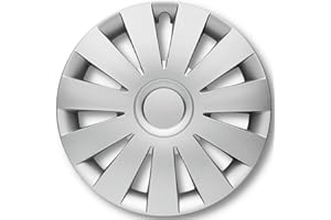 ALBRECHT AUTO-ZUBEHÖR Albrecht tapacubos 15 pulgadas plata para llantas de acero - Tapacubos Strike de plástico con barnizado - Duradero en el embalaje original de Albrecht - Fabricado en la Europa