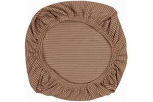 Yikko - Coprisedia lavabile per sedie da ufficio, elasticizzato, in spandex, federa per sedie per sala da pranzo, decorazione per feste, per matrimoni, bar, colore marrone