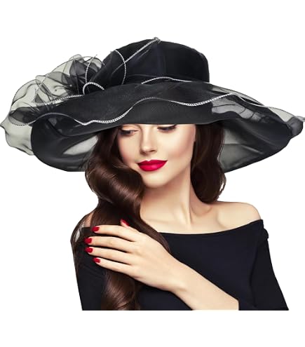 Derby Hut Mit Fascinator Für Damen – Eleganter Cloche-Hut Mit Stirnband & Haarclip Für Teeparty, Hochzeit & Rennveranstaltungen