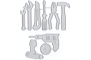DzIxY Cacciavite Martello Fustelle in Metallo per Kit di Creazione di Biglietti di Goffratura Carta Die Tagli Scrapbook Macchina Stencil Stencils Storage Tasche Forn