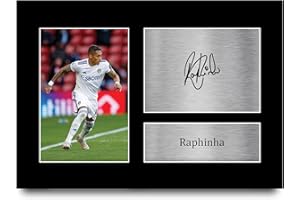 HWC Trading A4 Raphinha Leeds United Gifts Printed Signed Autograph Picture for Football Fans and Supporters