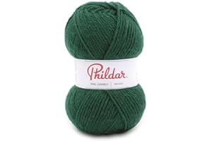 Phildar - Pelote de Laine Phil Charly - Laine à Tricoter - 100% Acrylique - Aiguille n°4 - Couleur CEDRE