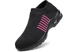 LUPWEE Safety Trainers Slip Resistant Steel Toe Cap Trainers for Women, Lightweight Comfortable Work Safety Shoes Indestructible Sneaker