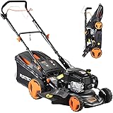 FUXTEC Benzin Rasenmäher FX-RM46BS475iS – 4Takt Briggs&Stratton Motor InStart iSi Technologie & integriertem Lithium-Ion-Akku