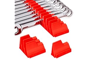 Ernst Manufacturing 5402 Wrench Pro - Modular Toolbox Wrench Organizer for 20 Wrenches - Red