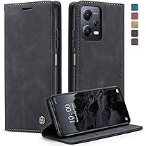 LEBE Custodia A Libro Portafoglio Per Xiaomi Redmi Note 12 Pro+ 5G: Fessure Per Carte, Chiusura Magnetica E Cinturino Da Polso. Colore Marrone.