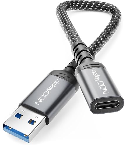 Adaptateur USB-C Vers USB-A Wicked Chili Pour Webcam – 5Gbps, Plug-and-play, Aluminium