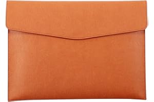 RAPECOTT Cartella Portadocumenti A4 con in Ecopelle Marrone - Cartellina Porta Documenti A4 per Conferenze - Organizer Documenti ad Anelli Porta Block Notes per Tablet e Carte - Portfolio,cartella progetti