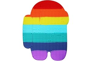 IFII Grand jouet pop its fidget grande taille 1048 bulles, plus grand pop in the World, silicone sans BPA 1048 Jumbo Push Bubbles Autisme Besoins spéciaux Soulage le stress l'anxiété Grand jouet