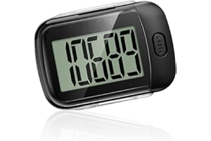 GREEMOSI 3D Pedometer for Walking, Simple Step Counter for Walking with Removable Clip and Lanyard, Accurate Pedometers for Steps, Step Tracker with Large Display for Men Women and Kids