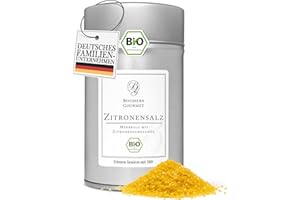 ‎BOOMERS GOURMET Boomers Gourmet - BIO Sizilianisches Zitronen Salz, frisches Zitronensalz in Bio Qualität, Ideal für Fisch und Salate - Dose - 200 g