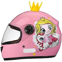 Casco Per Bambini 4-12 Anni Con Visiera Trasparente – Moto E Scooter, Omologato ECE/DOT, Con Aria E Chiusura Regolabile