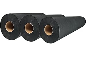 MUNTRADE Papel Camilla Polipropileno 58 cm x 80 m | Rollos de Papel para Camilla Precortado cada 40 cm (Negro, 3 Rollos)