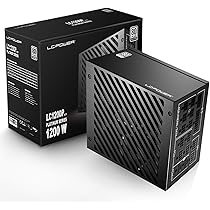 Alimentatore PC Gaming 1200W LC-Power - 80 Plus Platinum, Ventola 135mm Silenziosa, Compatibile ATX 3.0 E PCIe 5.0