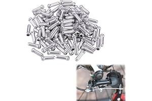 SIYUPU 60 Pcs Bike Cable End Crimps, Bike Brake Cable Caps,Bike Cable End Caps, Bike Cable Crimps for Mountain Bicycle Road Bike