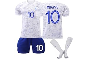 CHMORA PSG Maillot de Foot Enfant et Homme 22/23 Nouveau Equipe de Paris Football, Nr.10 Soccer Jersey Ensemble Sport Garcon Tee Shirt, Football Ensemble Garçons, Short et Chaussettes PSG Vêtements