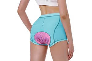 FEIXIANG Pantaloni da Ciclismo da Donna, Pantaloncini da Ciclismo Corti Pantaloncini da Ciclismo Biancheria Intima da Ciclismo con Imbottitura in Gel 4D Traspiranti ad Asciugatura